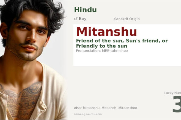 Mitanshu Name Meaning — Sanskrit Origin, Boy Name & Details (2025)