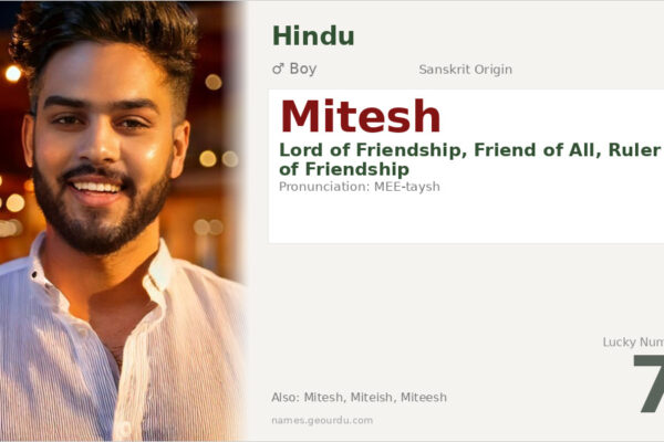 Mitesh Name Meaning — Sanskrit Origin, Boy Name & Details (2025)