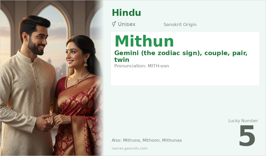 Mithun Name Meaning and Details