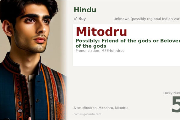 Mitodru Name Meaning — Origin, Gender & Details (2025)