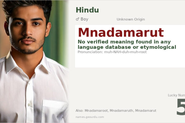 Mnadamarut Name Meaning — Origin, Gender & Details (2025)