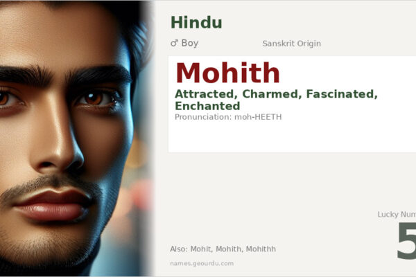 Mohith Name Meaning — Origin, Gender & Details (2025)