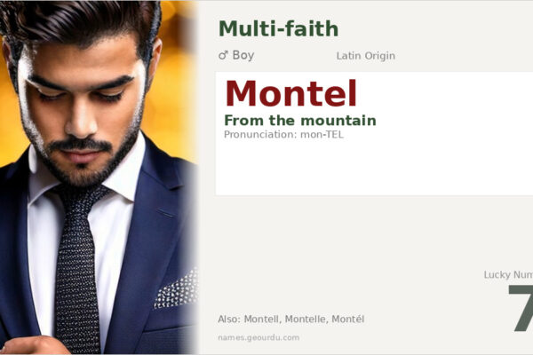 Montel Name Meaning — Latin Origin, Boy Name & Details (2025)