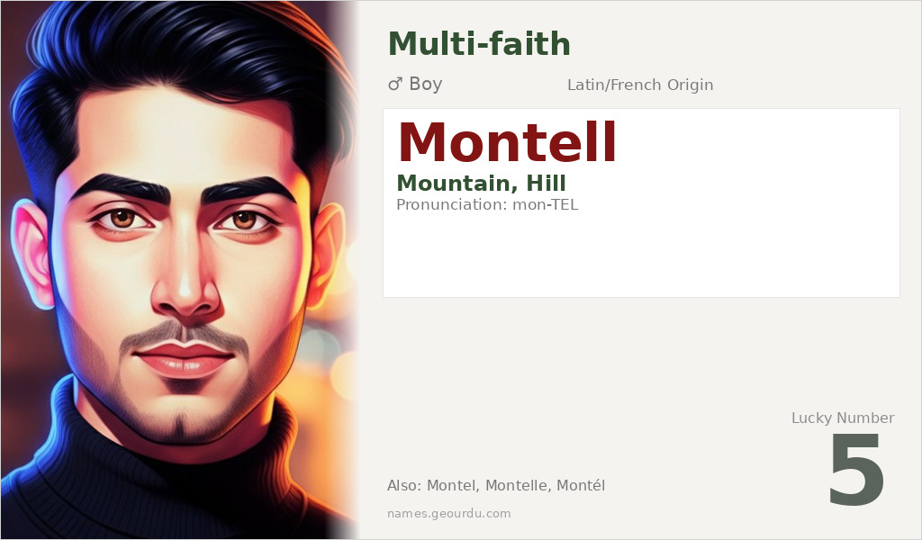 Montell Name Meaning and Details