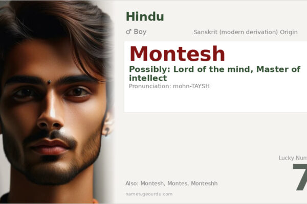 Montesh Name Meaning — Origin, Gender & Details (2025)