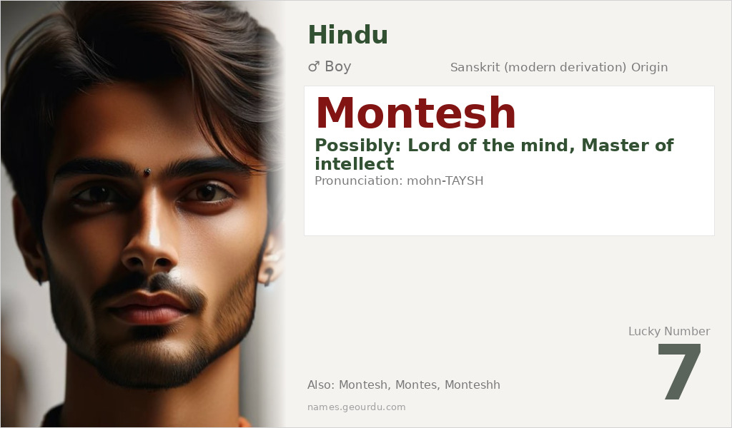 Montesh Name Meaning and Details