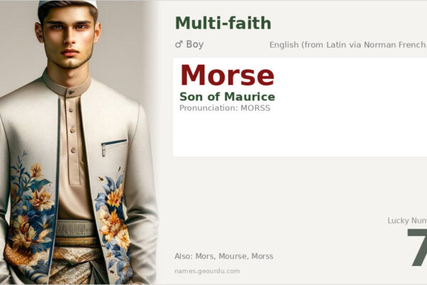 Morse Name Meaning — Origin, Gender & Details (2025)