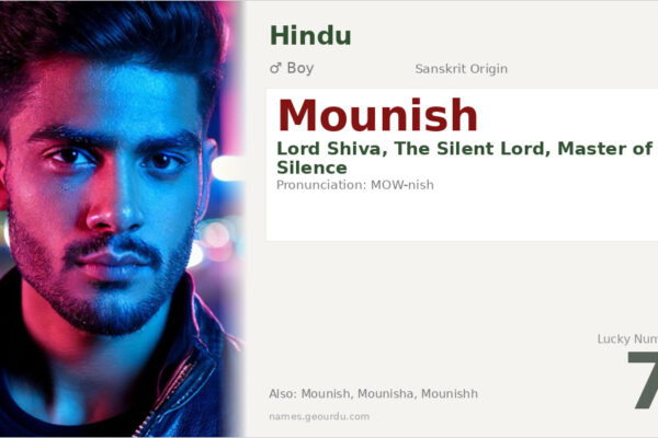 Mounish Name Meaning — Sanskrit Origin, Hindu Boy Name & Details (2025)