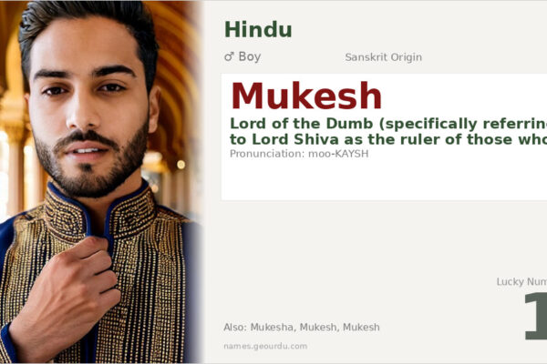 Mukesh Name Meaning — Sanskrit Origin, Hindu Boy Name & Details (2025)