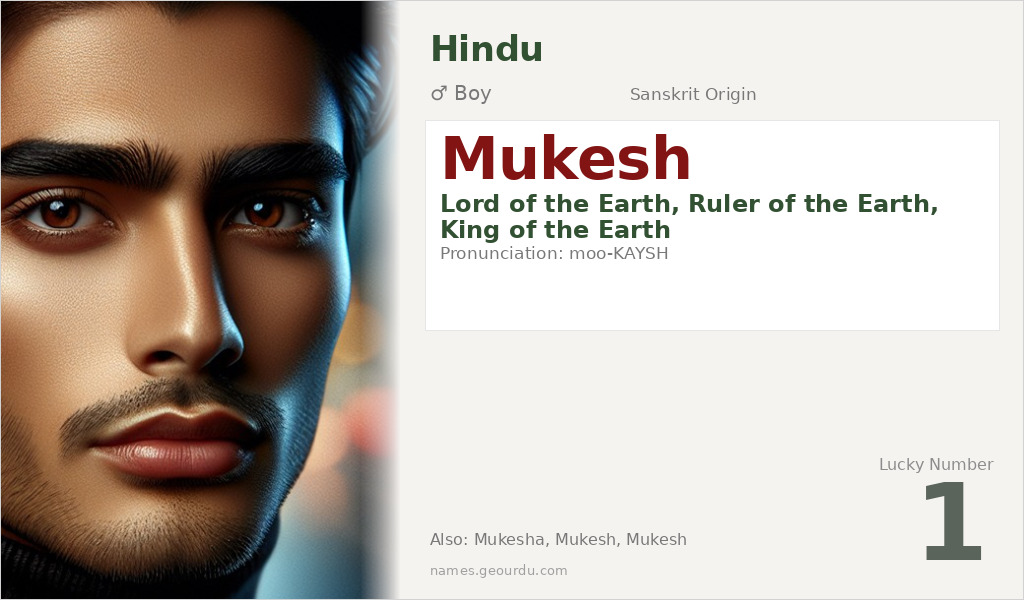 Mukesh Name Meaning and Details