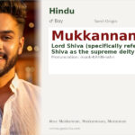 Mukkannan Name Meaning and Details