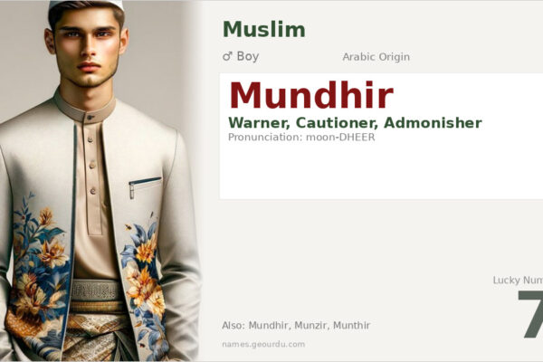 Mundhir Name Meaning — Arabic Origin, Boy Name & History (2025)