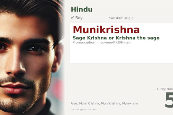 Munikrishna Name Meaning — Sanskrit Origin, Boy Name & Details (2025)