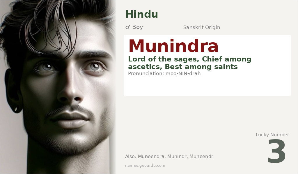 Munindra Name Meaning and Details