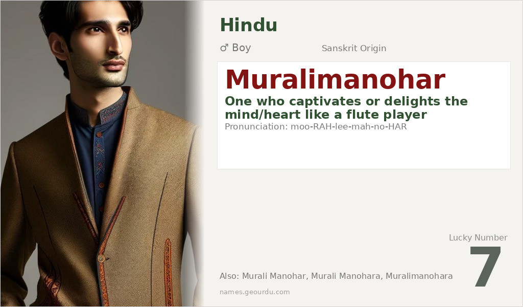 Muralimanohar Name Meaning and Details