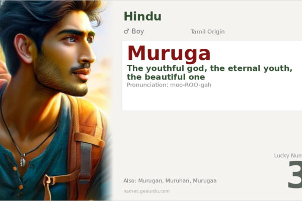 Muruga Name Meaning — Tamil Origin, Hindu God & Details (2025)
