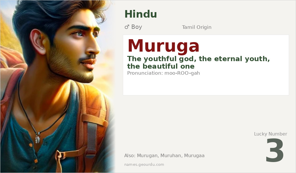 Muruga Name Meaning and Details
