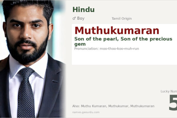 Muthukumaran Name Meaning — Tamil Origin, Boy & Details (2025)
