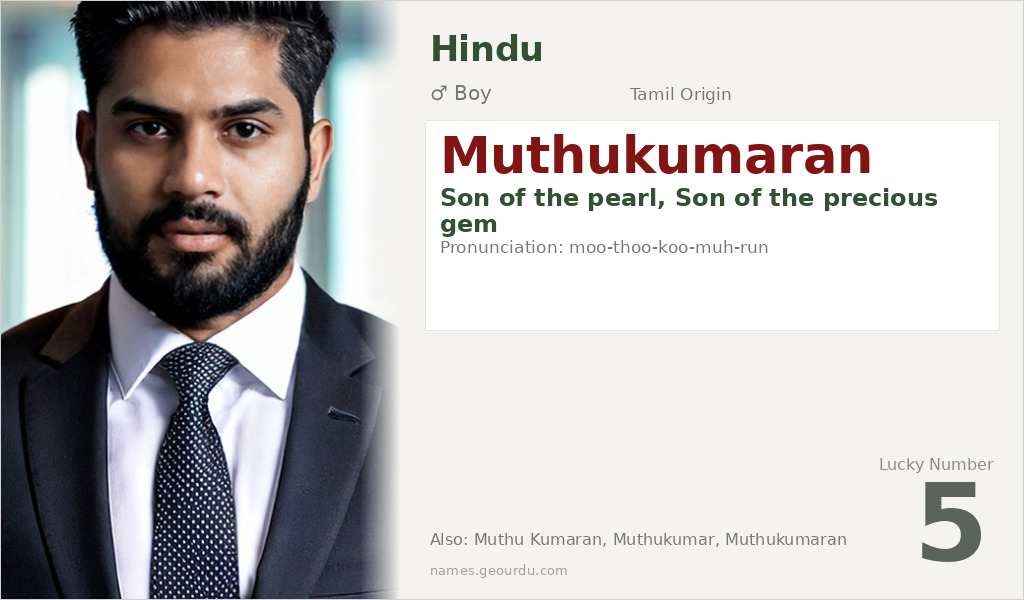 Muthukumaran Name Meaning and Details