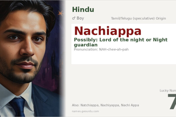 Nachiappa Meaning — Origin, Gender & Details (2025)