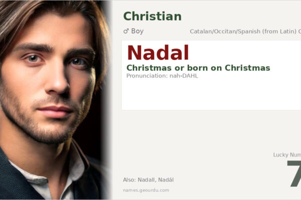 Nadal Name Meaning — Christmas Origin, Boy Name & Details (2025)