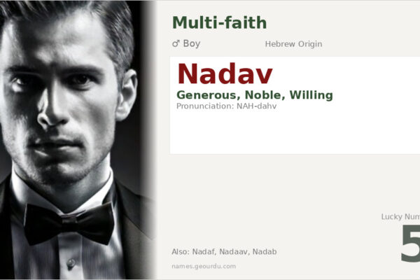 Nadav Meaning — Hebrew Origin, Boy Name & Details (2025)