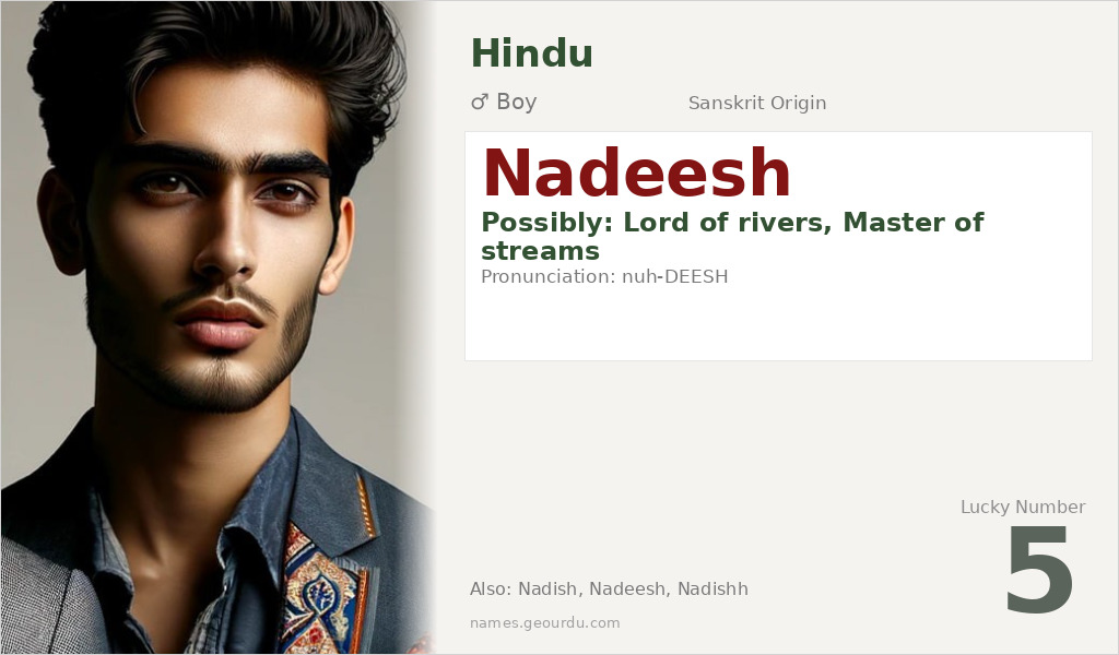 Nadeesh Name Meaning and Details