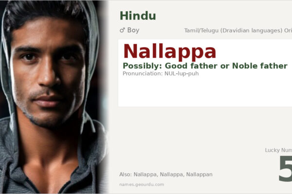 Nallappa Meaning — Origin, Gender & Details (2025)