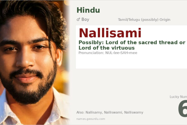 Nallisami Meaning — Origin, Gender & Details (2025)