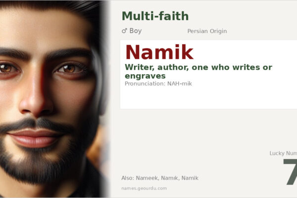 Namik Name Meaning — Persian Origin, Writer & Details (2025)
