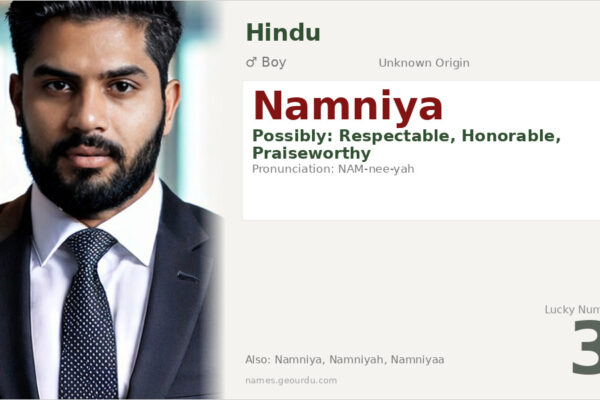 Namniya Meaning — Origin, Gender & Details (2025)
