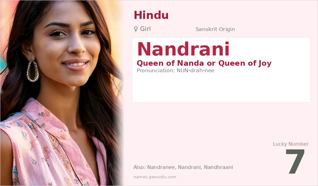 Nandrani Name Meaning and Details