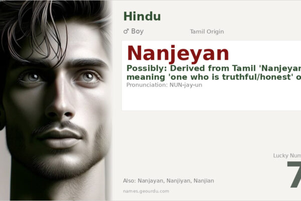 Nanjeyan Name Meaning — Tamil Origin, Boy Name & Details (2025)