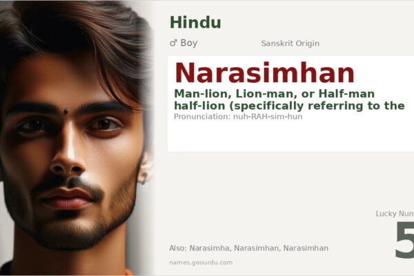 Narasimhan Meaning — Sanskrit Origin, Hindu Boy Name & Mythology (2025)