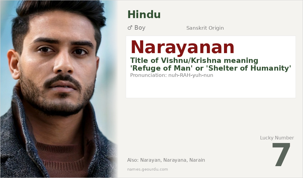 Narayanan Name Meaning and Details