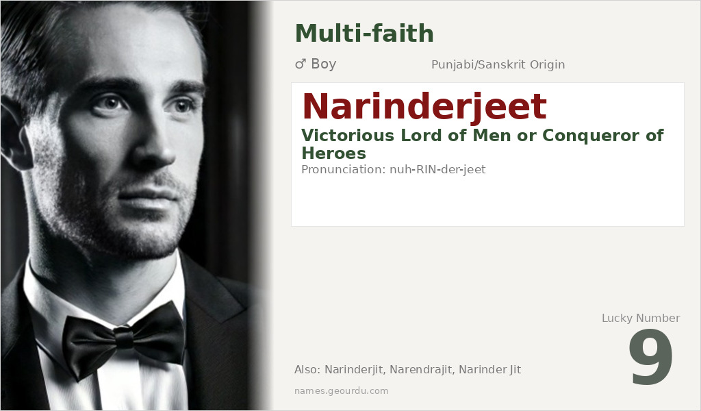 Narinderjeet Name Meaning and Details