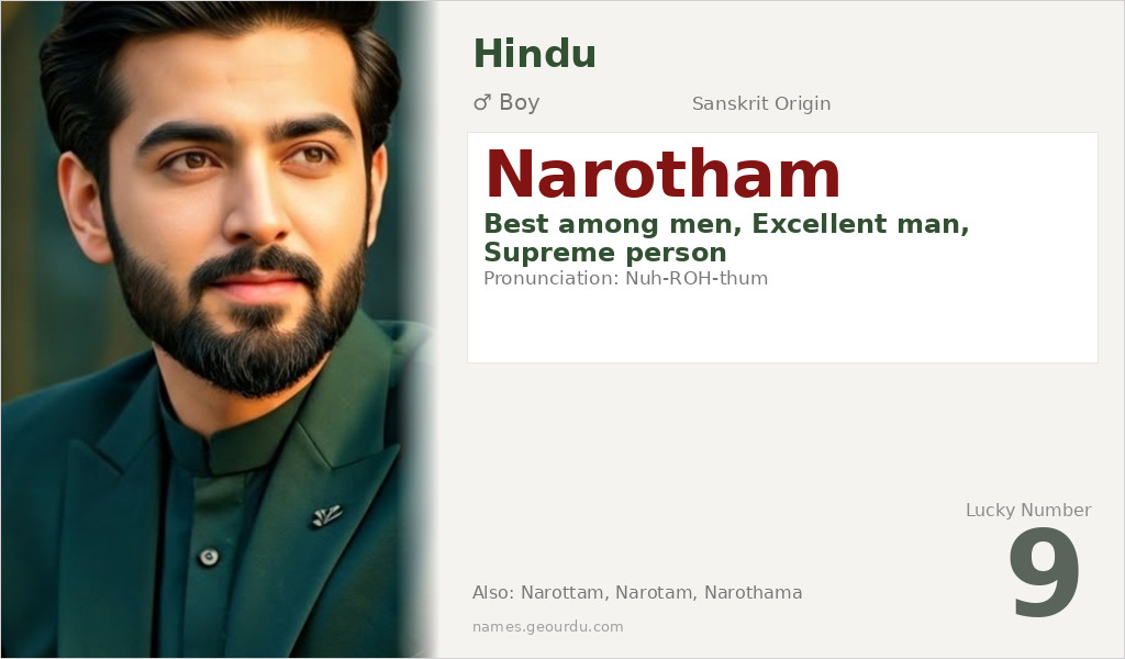 Narotham Name Meaning and Details