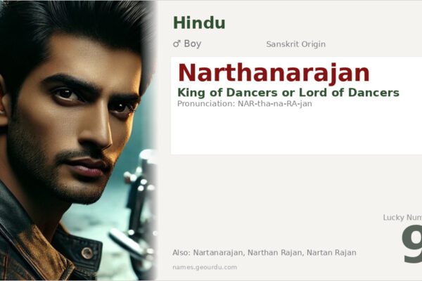 Narthanarajan Meaning — Sanskrit Origin, Hindu Boy Name & Details (2025)