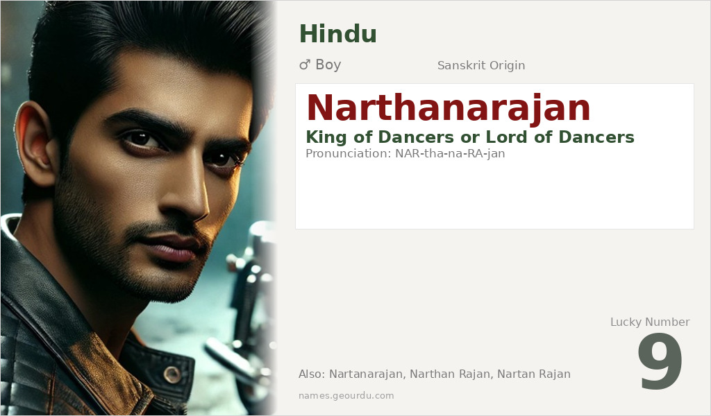 Narthanarajan Name Meaning and Details