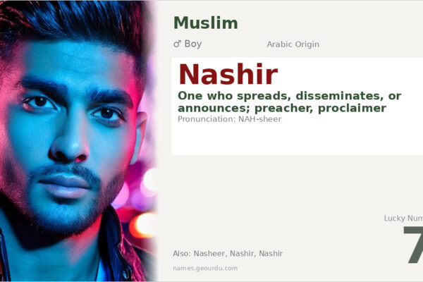 Nashir Name Meaning — Arabic Origin, Boy Name & Details (2025)
