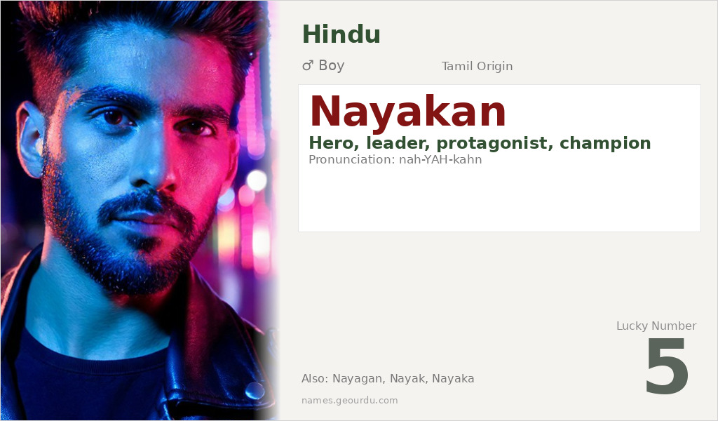 Nayakan Name Meaning and Details