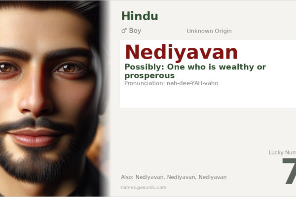 Nediyavan Name Meaning — Origin, Gender & Details (2025)