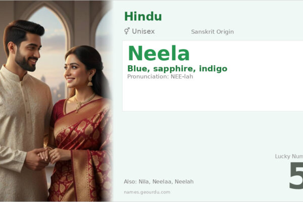 Neela Name Meaning — Sanskrit Origin, Gender & Details (2025)