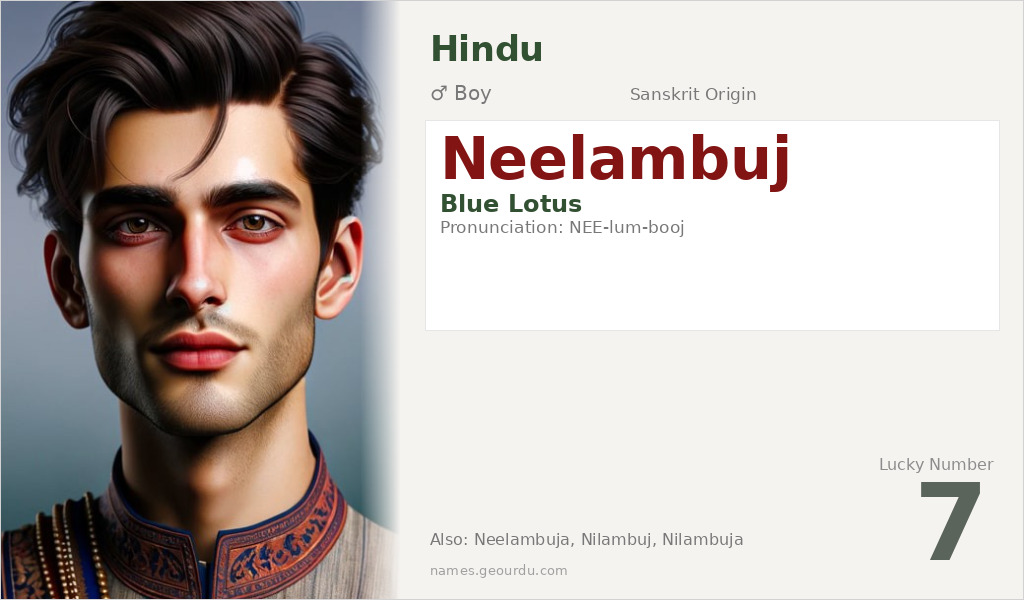 Neelambuj Name Meaning and Details