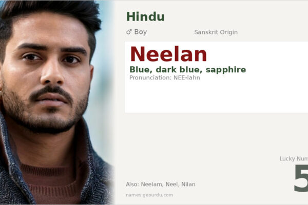 Neelan Name Meaning — Origin, Gender & Details (2025)