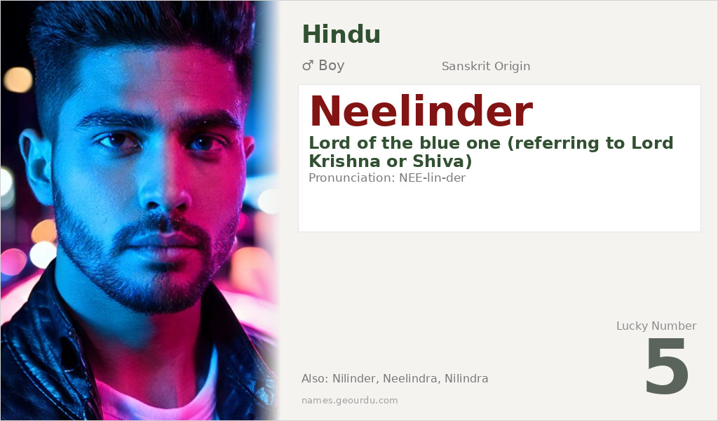 Neelinder Name Meaning and Details