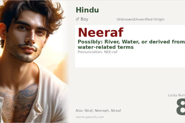 Neeraf Name Meaning — Origin, Gender & Details (2025)
