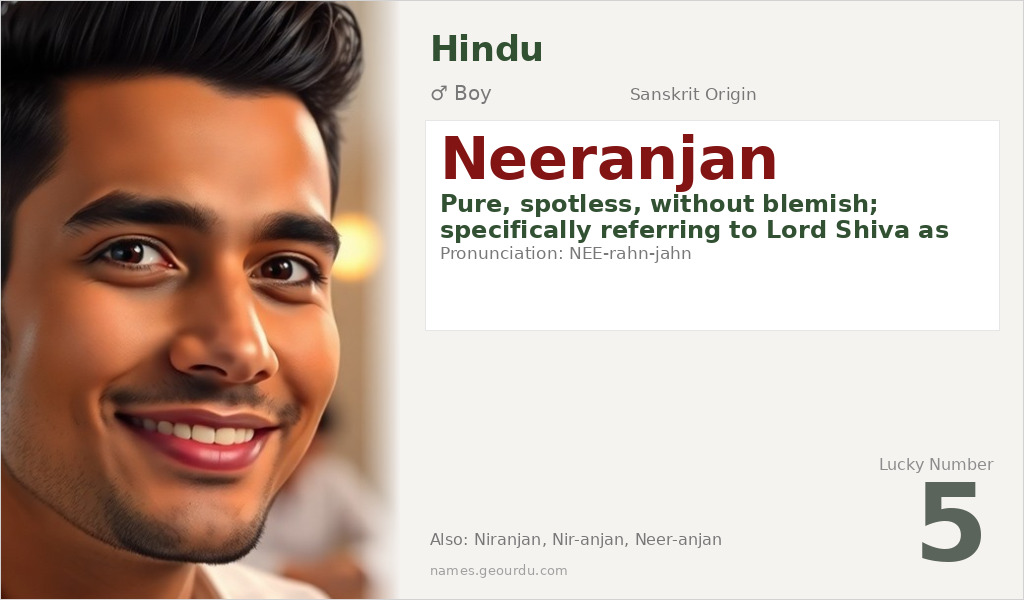 Neeranjan Name Meaning and Details