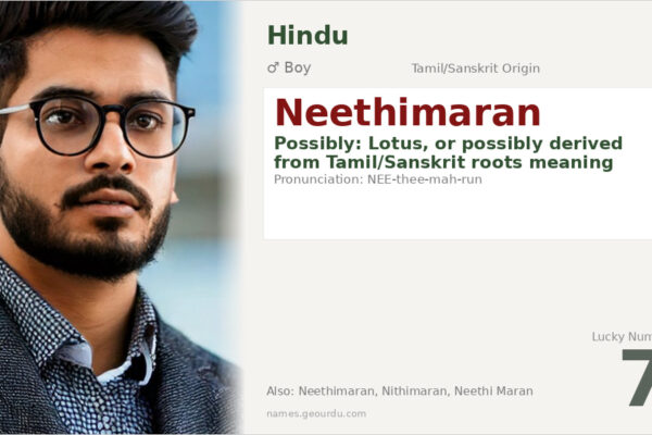 Neethimaran Name Meaning — Origin, Gender & Details (2025)