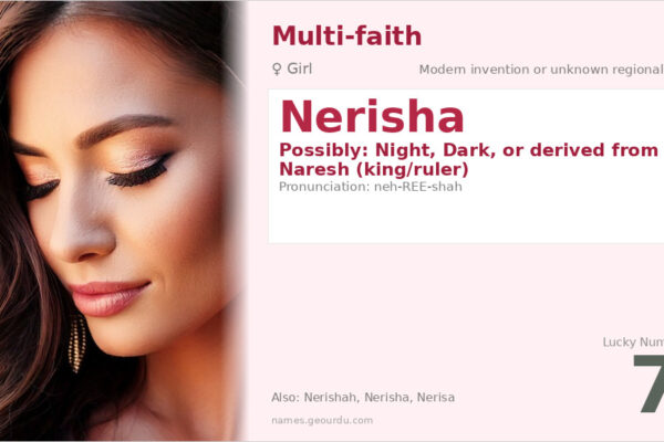 Nerisha Name Meaning — Origin, Gender & Details (2025)